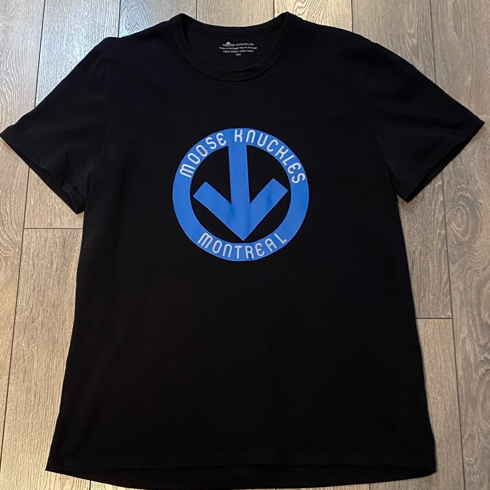 Moose Knuckles Montreal Black T-Shirt Sz M